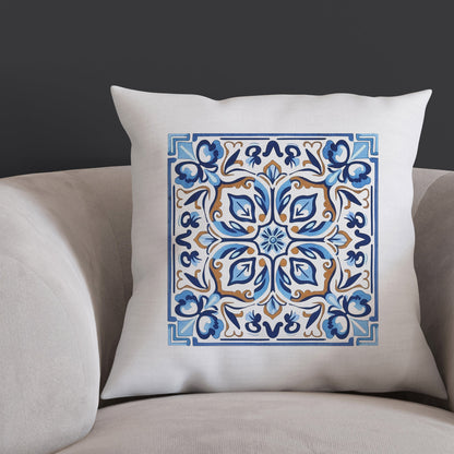 Traditional Portuguese Tile Inspired Pillow - Bring Portugal Home! //Almofada Inspirada nos Azulejos Portugueses-  Traga Portugal para Casa!