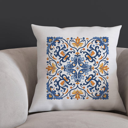 Traditional Portuguese Tile Inspired Pillow - Bring Portugal Home