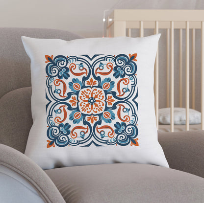 Portuguese Heritage Tile Pillow - Infuse Your Space with Timeless Elegance