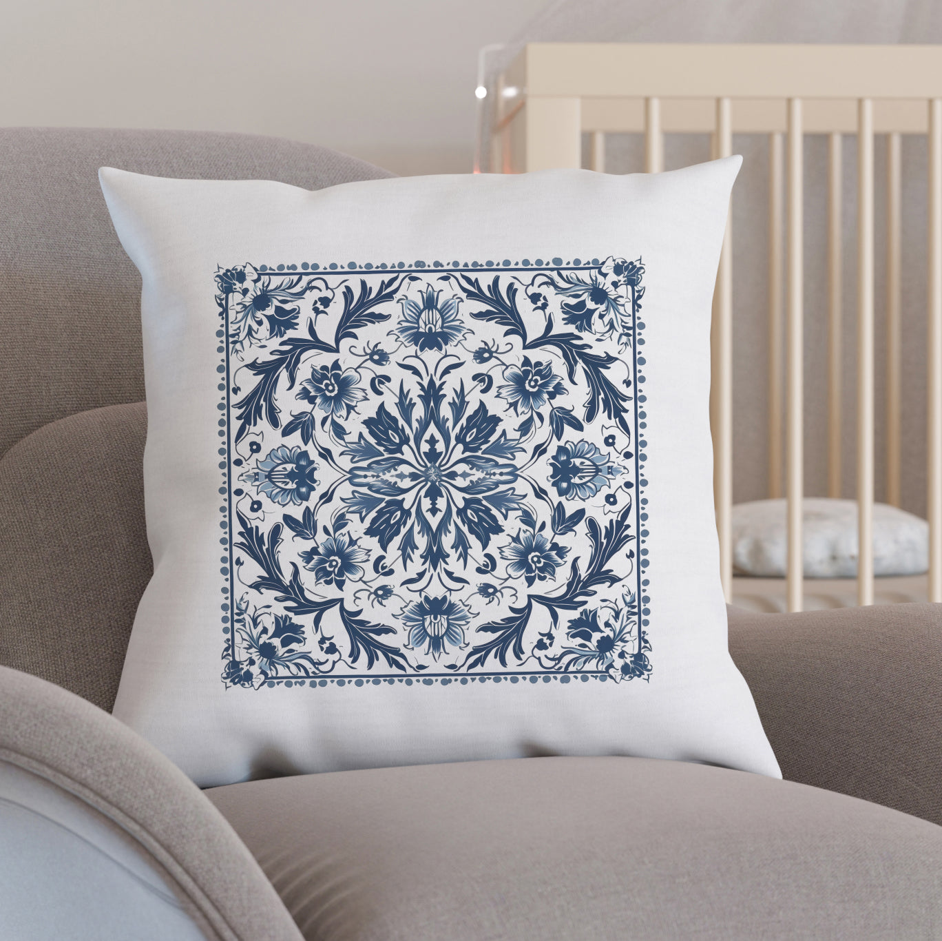 Traditional Portuguese Tile Inspired Pillow - Bring Portugal Home