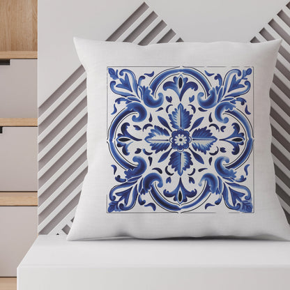 Authentic Traditional Portuguese  Tile Design Pillow - Embrace Portugal’s Timeless Beauty