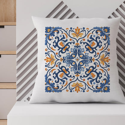 Traditional Portuguese Tile Inspired Pillow - Bring Portugal Home