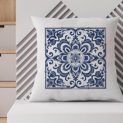 Traditional Portuguese Tile Inspired Pillow - Bring Portugal Home