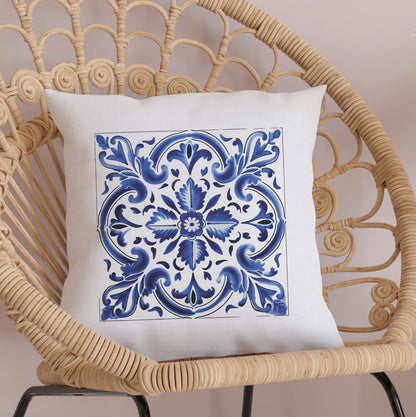 Authentic Traditional Portuguese  Tile Design Pillow - Embrace Portugal’s Timeless Beauty