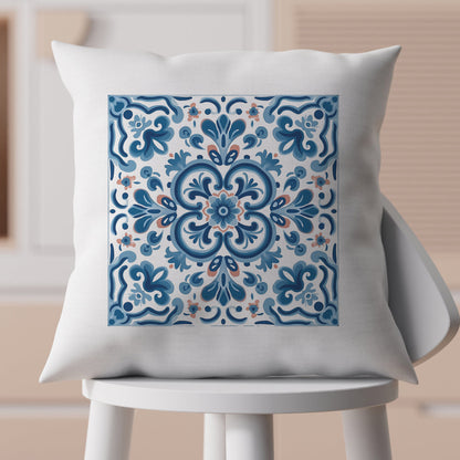 Elegant Tile Pattern Pillow - Portuguese Heritage for Your Home