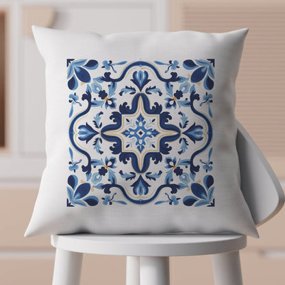 Classic Tile Pattern Pillow - Add a Touch of Portugal to Your Home