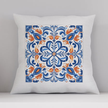 Traditional Portuguese Tile Inspired Pillow - Bring Portugal Home