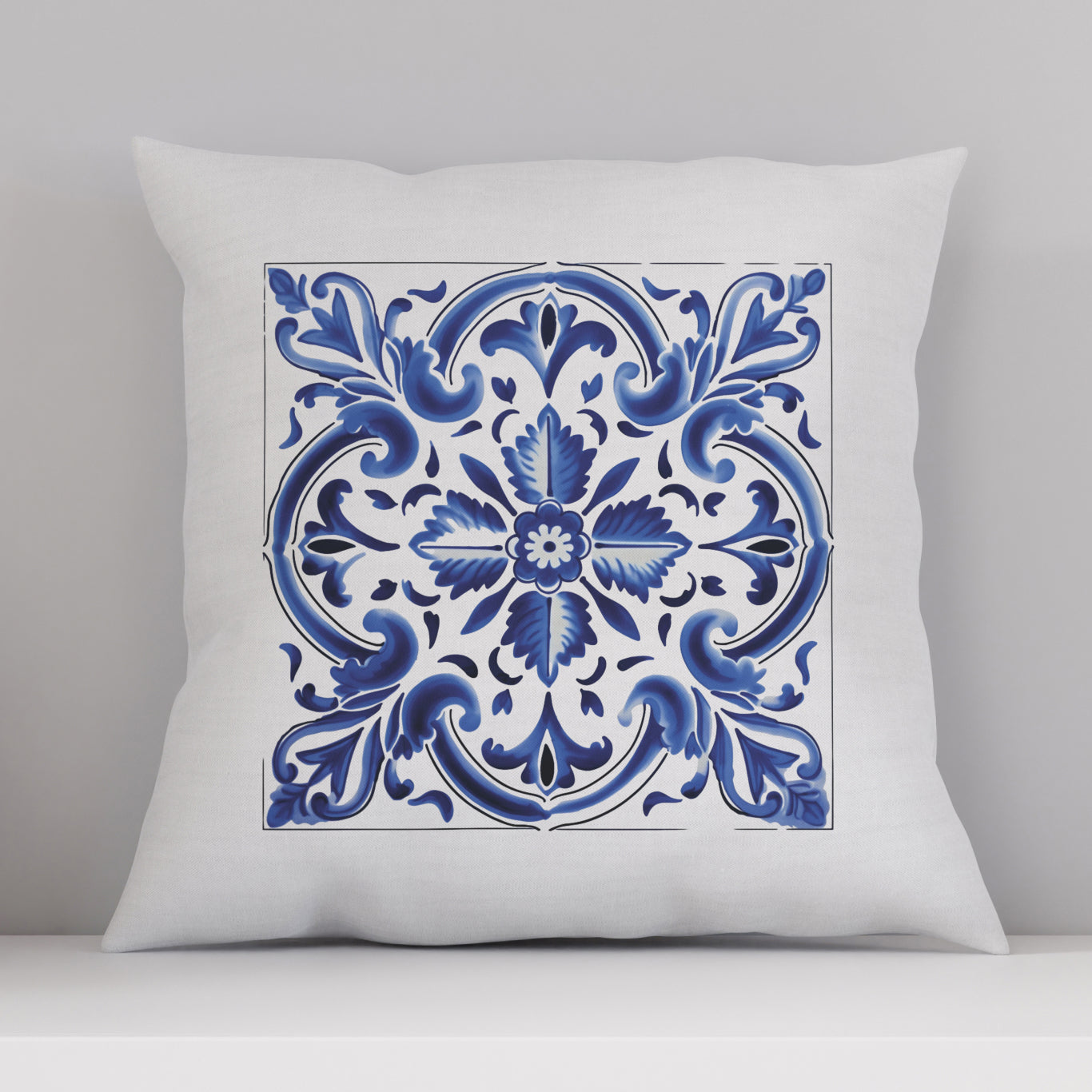 Authentic Traditional Portuguese  Tile Design Pillow - Embrace Portugal’s Timeless Beauty