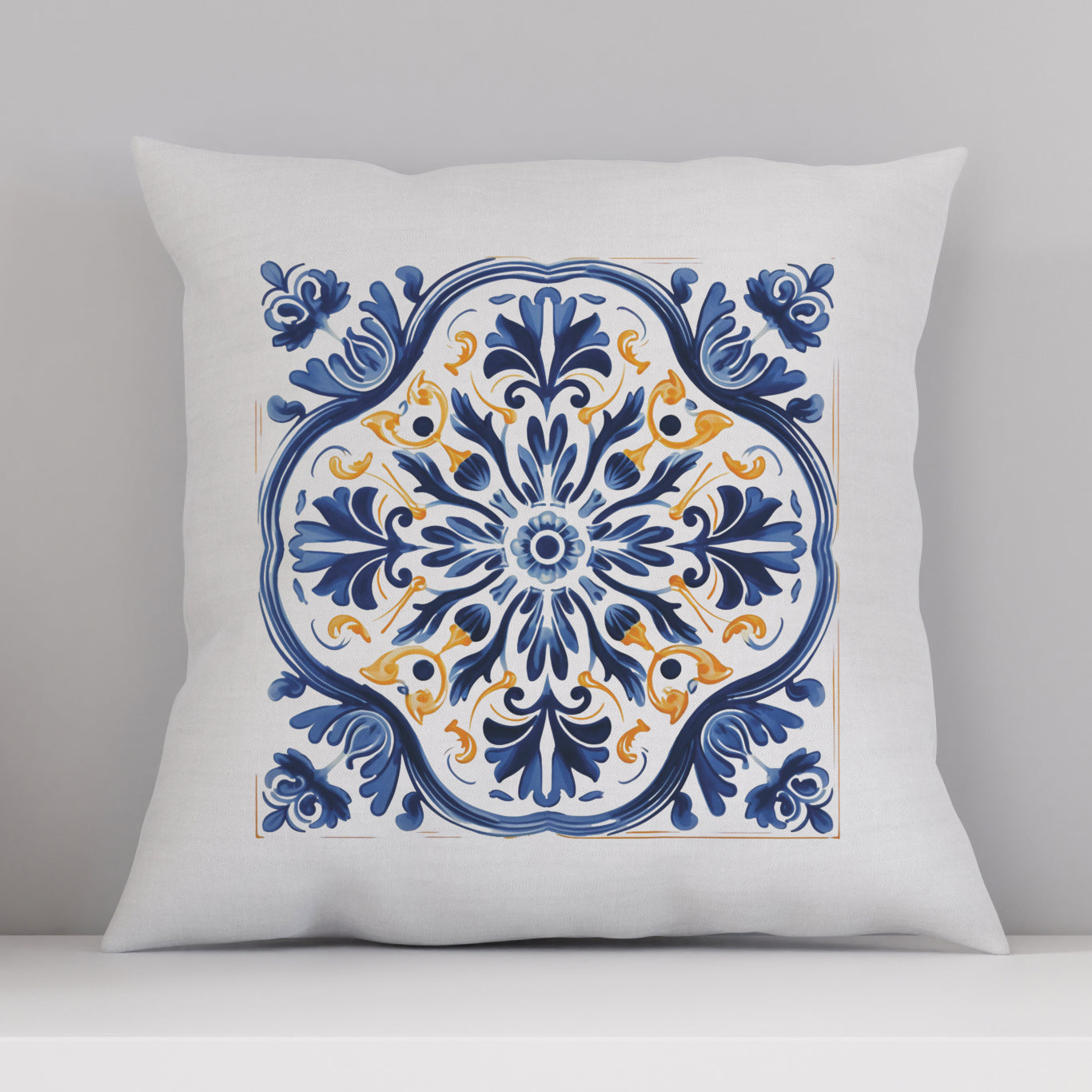 Timeless Traditional Portuguese Tile Design Pillow - Bring the Essence of Portugal Home