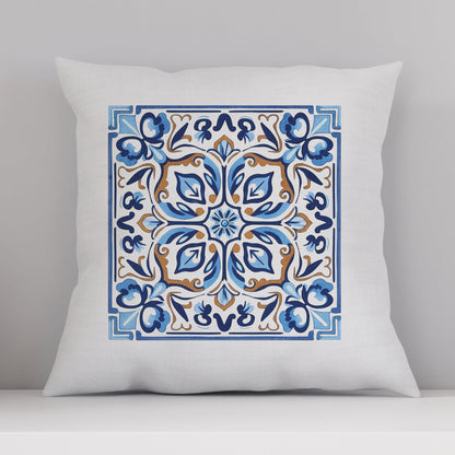 Traditional Portuguese Tile Inspired Pillow - Bring Portugal Home! //Almofada Inspirada nos Azulejos Portugueses-  Traga Portugal para Casa!