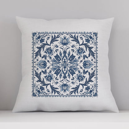 Traditional Portuguese Tile Inspired Pillow - Bring Portugal Home