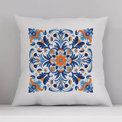 Traditional Portuguese Tile Inspired Pillow - Bring Portugal Home