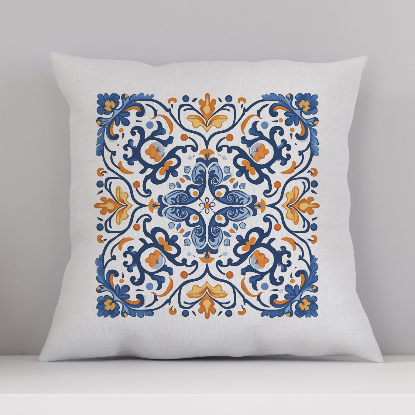 Traditional Portuguese Tile Inspired Pillow - Bring Portugal Home