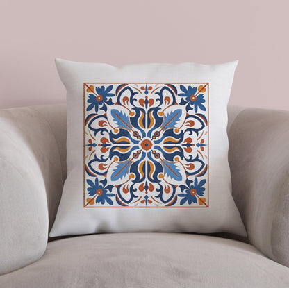 Traditional Portuguese Tile Inspired Pillow - Bring Portugal Home