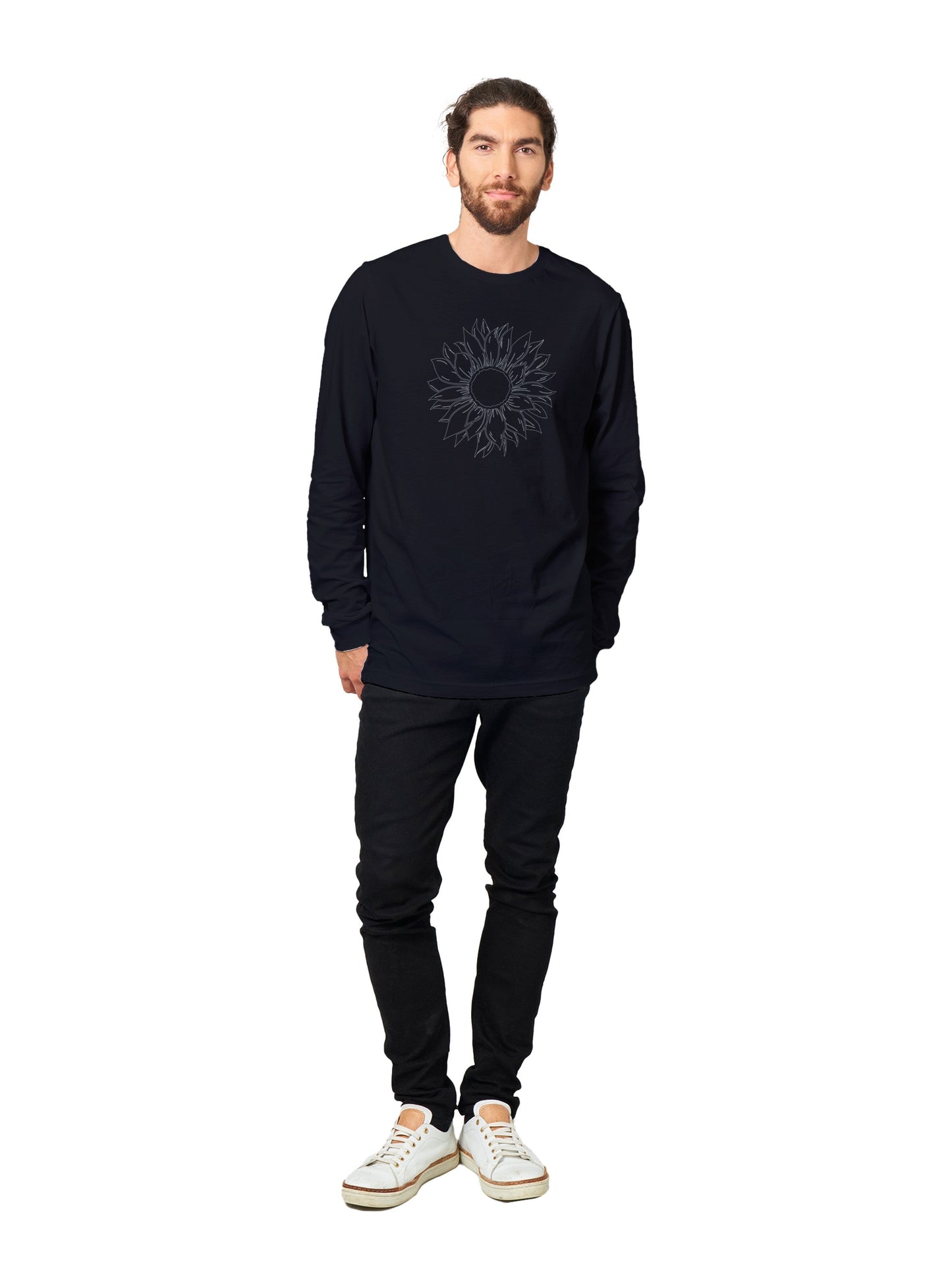 Sunflower_Minimalist_Premium Unisex Longsleeve T-shirt