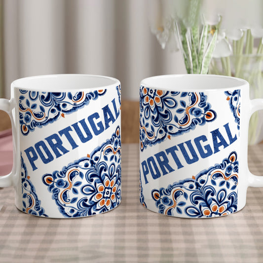 Retro Minimalist Portuguese Titles Mug – Stylish Contemporary Design, Perfect for All Situations – Embrace Portugal's Charm!